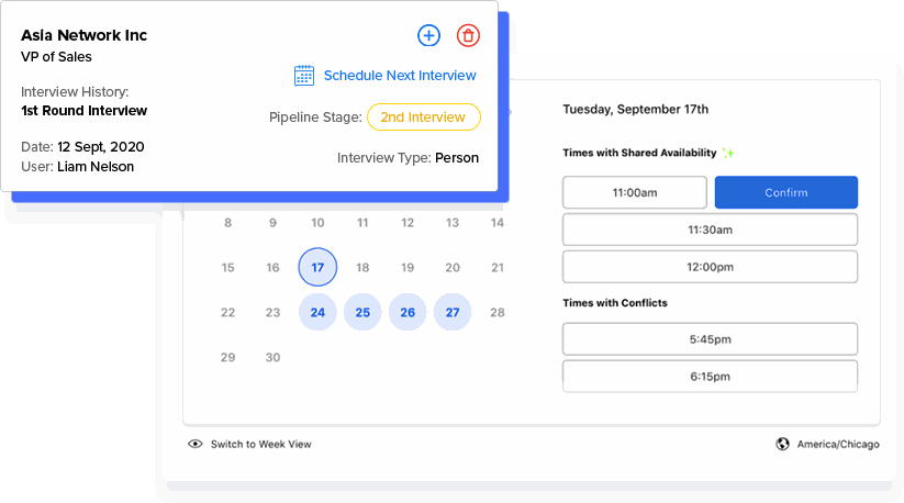 RecruiterPM interview scheduling