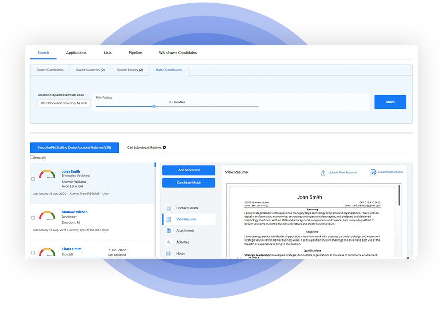 RecruiterPM screening automation