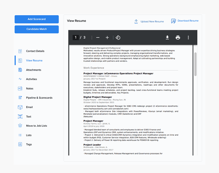 RecruiterPM sourcing across talent channels