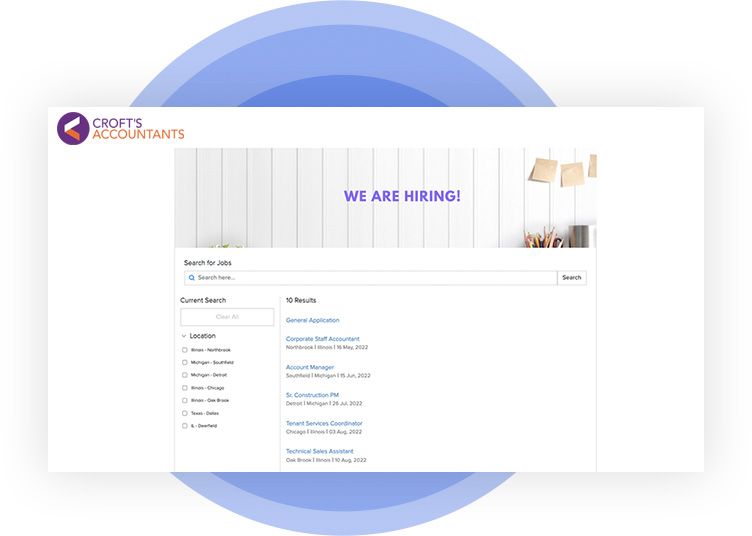 RecruiterPM branded career page