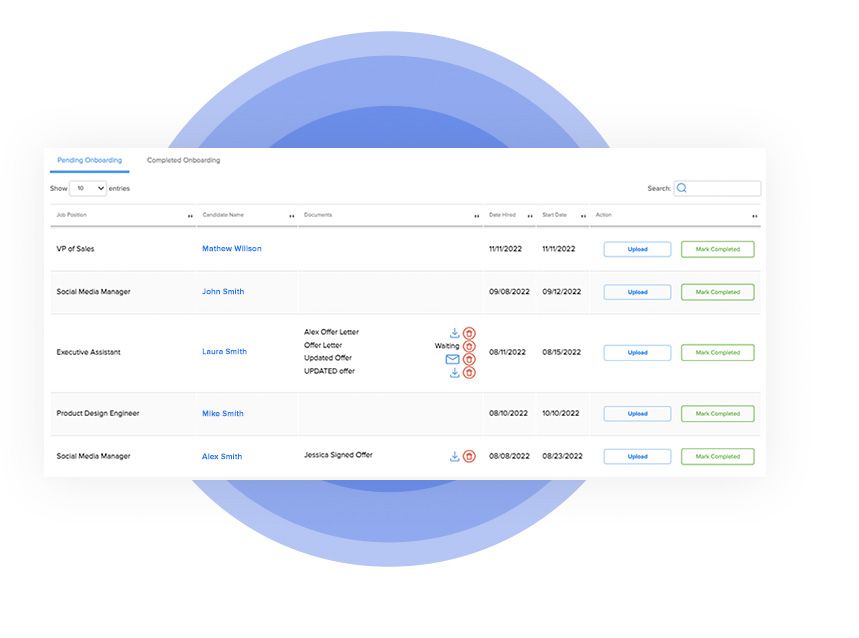 RecruiterPM onboarding workflow